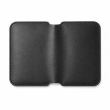 Slim Black Full-Grain Leather Wallet for Men Handmade Card & Cash Wallet