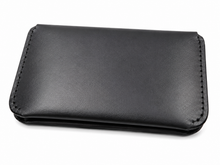 Slim Black Full-Grain Leather Wallet for Men Handmade Card & Cash Wallet