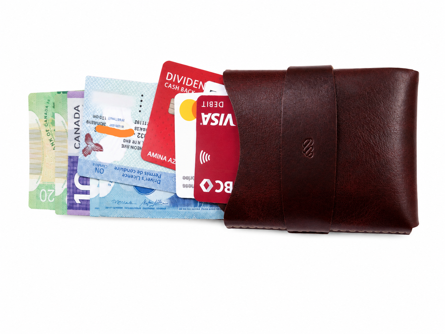 Premium Handmade Full-Grain Leather Wallet for Men Genuine Leather Hand-Stitched Bifold Wallet