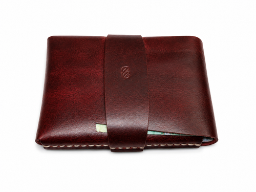 Premium Handmade Full-Grain Leather Wallet for Men Genuine Leather Hand-Stitched Bifold Wallet