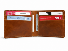 Men’s Full-Grain Leather Bifold Wallet | Cognac Brown