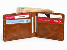 Men’s Full-Grain Leather Bifold Wallet | Cognac Brown