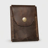 Video for Full-Grain Leather Card Holder Wallet for Men | Brown Snap Wallet