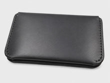 Video for Slim Black Full-Grain Leather Wallet for Men Handmade Card & Cash Wallet